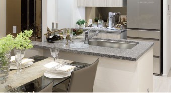 対面フラットカウンター