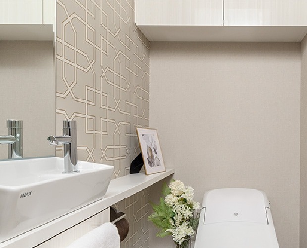 手洗いカウンター付トイレ