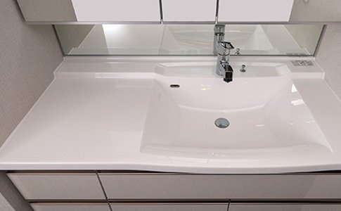 ボウル一体型カウンター偏芯ボウル(W1200以上)