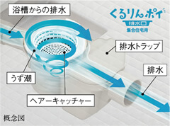 くるりんポイ排水口