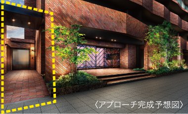 出入りがスムーズなサブエントランスアプローチ