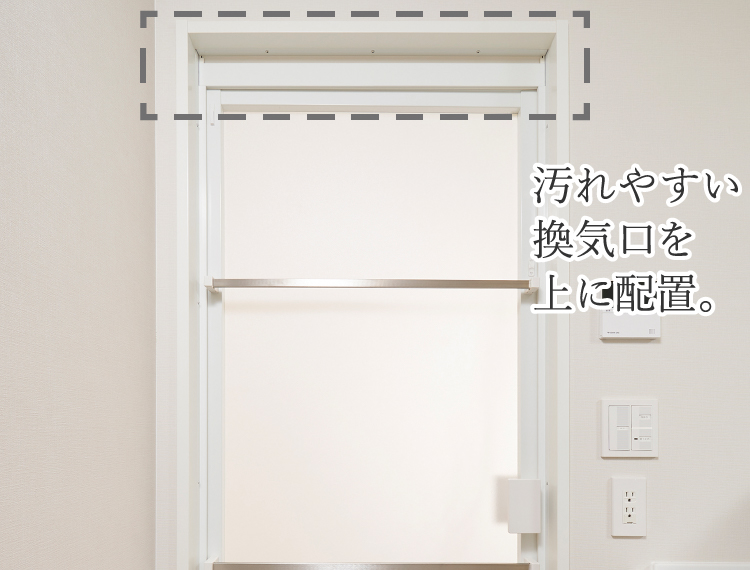スッキリドア/浴室ドアタオル掛け2本