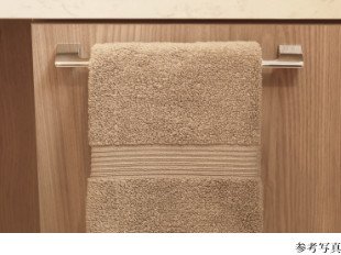 手洗い器下の扉部分にはタオル掛を設置