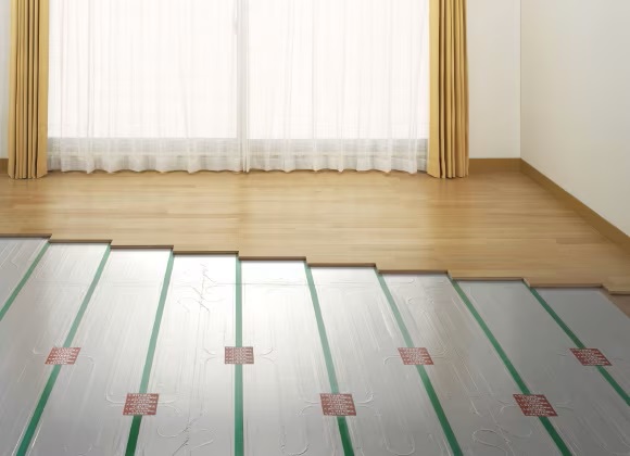 安全でクリーンな暖房システムの
TES温水床暖房