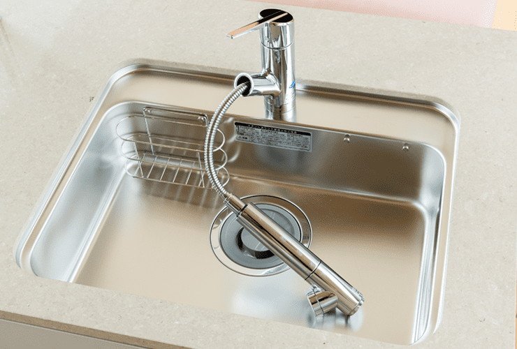 浄水器一体型シングルレバー混合栓