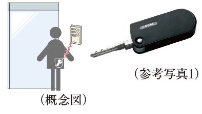 鍵を取り出すことなく解錠可能な「ハンズフリーキー」