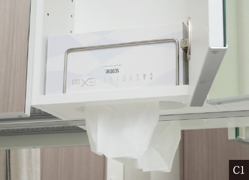 ティッシュ置き場