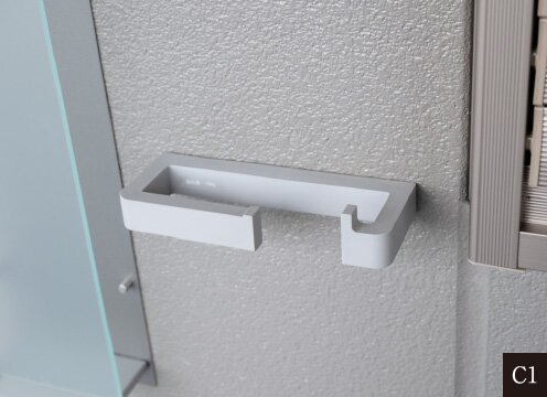 玄関前傘掛けフック