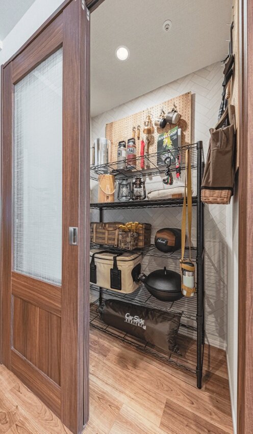 作業空間として、収納空間として、マルチに活用できるユーティリティ・スペース。