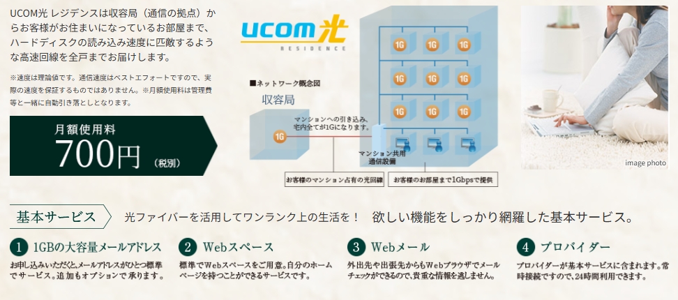 マンション各住戸まで最大1Gbpsのハイスペックサービス。