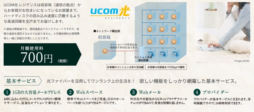 マンション各住戸まで最大1Gbpsのハイスペックサービス。