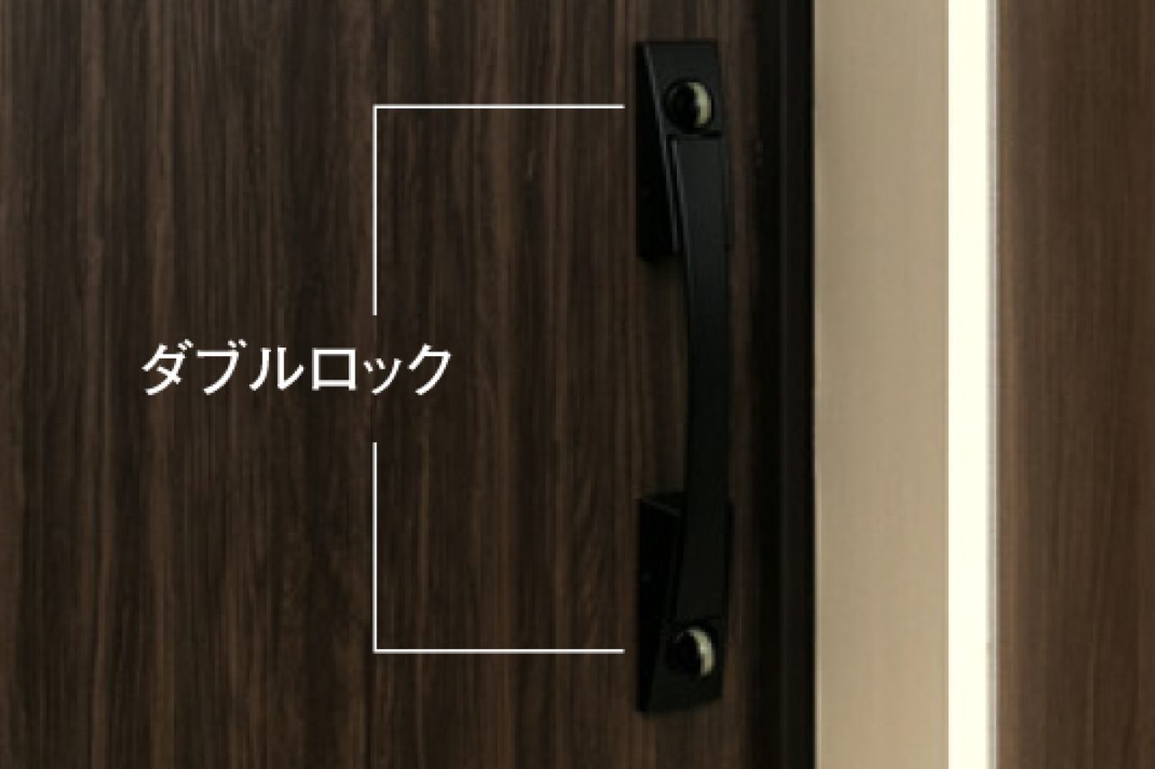 ダブルロック･プッシュプルドア