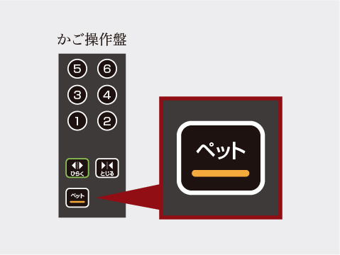 ペット同乗エレベーター