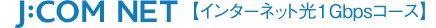 J:COM NET 光1Gが使い放題（全戸加入方式）