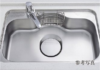 ポケット付きワイドシンク