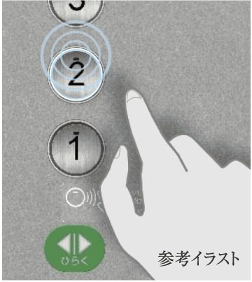 エレベーター非接触ボタン