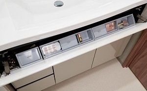 コスメポケット付洗面化粧台