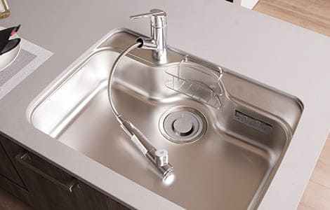 浄水器一体型
シングルレバー混合栓