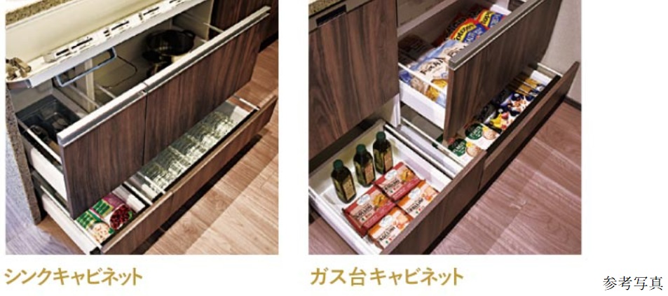 多彩な収納で機能的なキッチン空間を実現