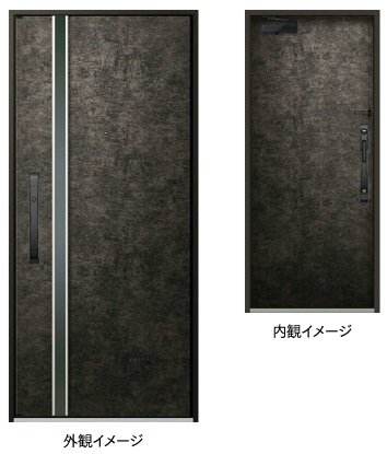玄関扉デザイン表面材 TE ベイクドストーン