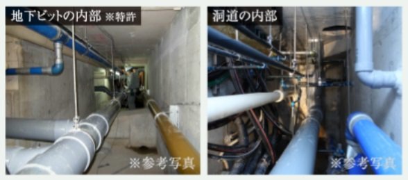 外配管方式と地下ピットや洞道