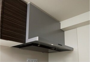 ホーロー整流板付レンジフード