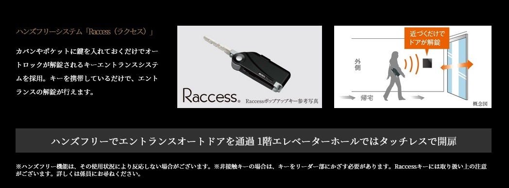 ハンズフリーシステム「Raccess(ラクセス)」