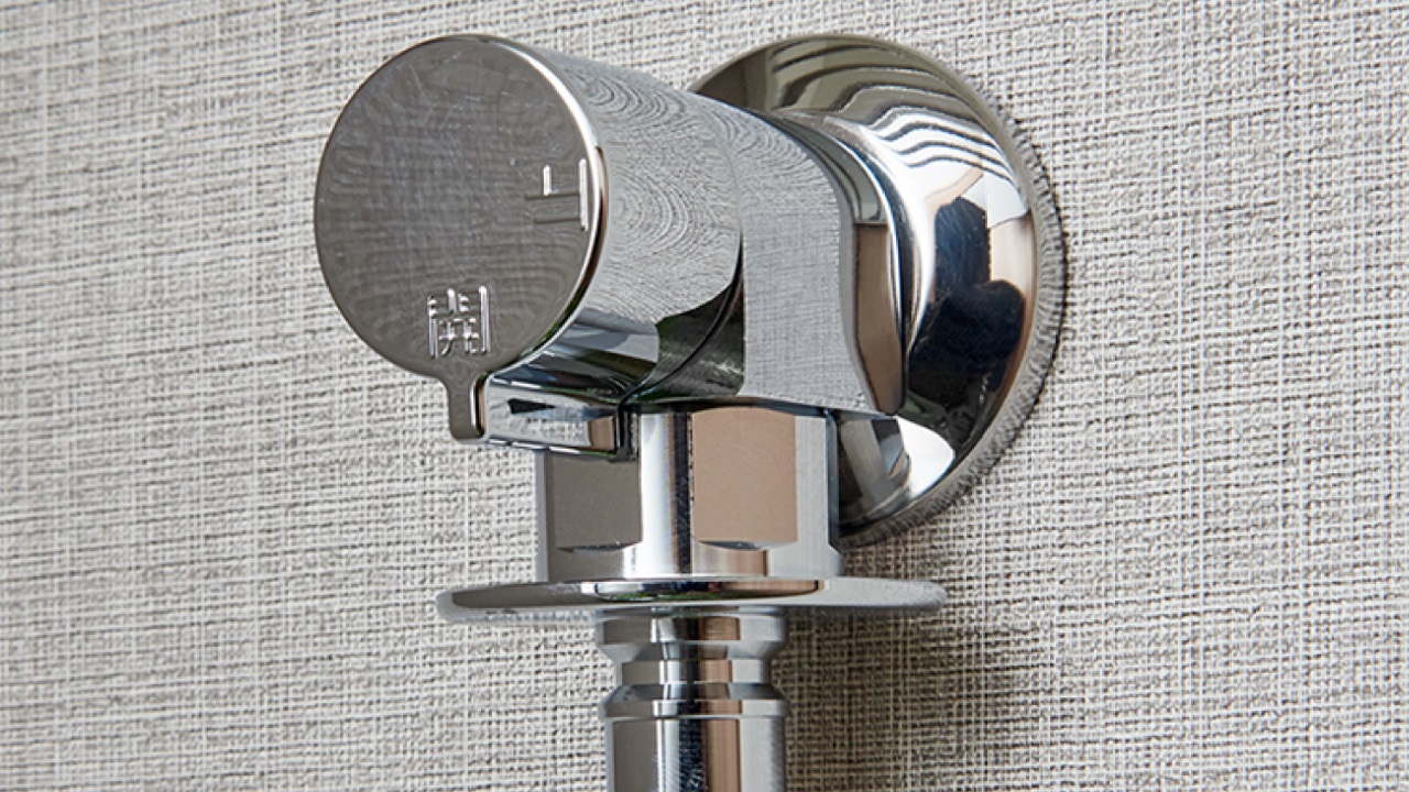 止水弁付洗濯機用単水栓