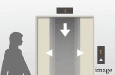 オートロック連動エレベーター
