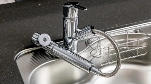 浄水器一体型シャワー付混合水栓