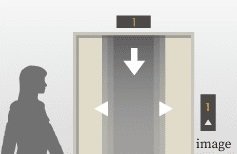 オートロック連動エレベーター