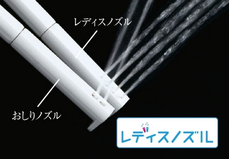 ノズルが取り外せる洗浄機能付きトイレ