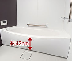 出入りがしやすい
ユニットバス