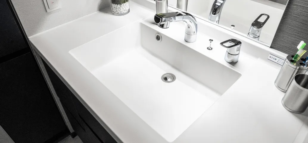 人造大理石ボール 一体型カウンター