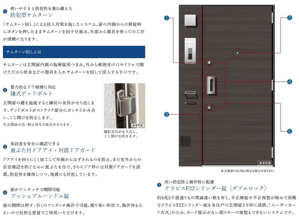 住まいの玄関扉もキメ細やかな配慮でしっかりガード