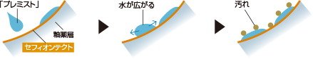 「プレミスト」と「セフィオンテクト」便器の相乗効果