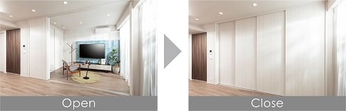 開閉自在、スライド引戸「Udoors」