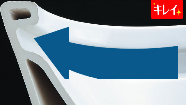 汚れカット形状