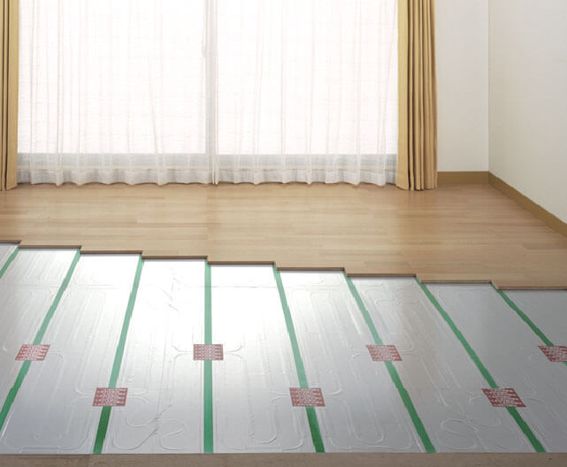 ガス温水式床暖房システム