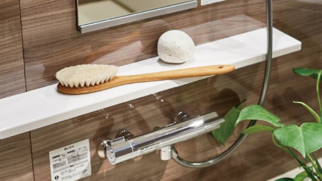 カウンター、壁付サーモスタットシャワー水栓