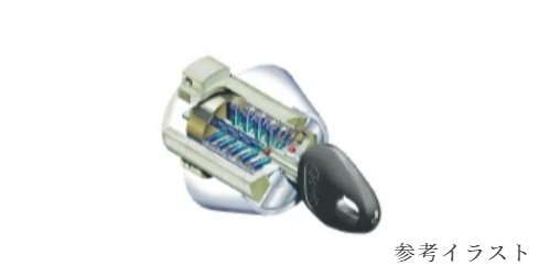 不正複製が困難なディンプルシリンダーキー