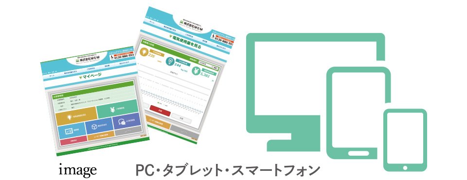 電力の「見える化」で節電をサポート