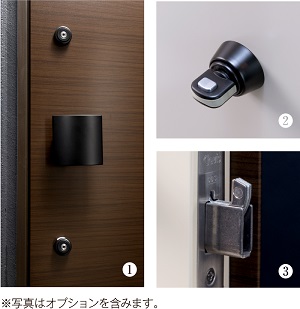 ダブルロック仕様で安心のディンプルキー