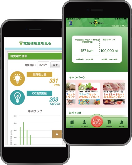 電気使用量をいつでも確認できる「電力の見える化サービス」