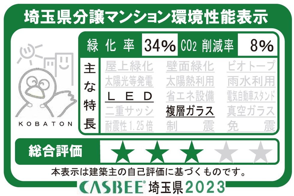 埼玉県分譲マンション環境性能表示