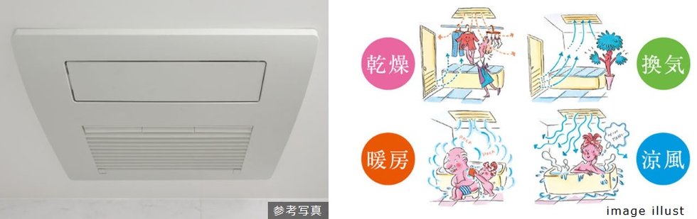 多機能で使い勝手が良い浴室暖房乾燥機