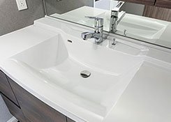 人造大理石洗面ボウル
一体型カウンター