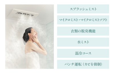 ミストサウナ機能付浴室暖房乾燥機
「ミストカワック」