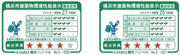 横浜市建築物環境性能表示（集合住宅）