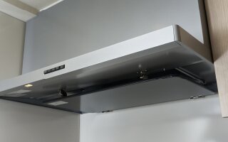 ホーロー整流板付レンジフード